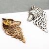 Vintage Women Men Wolf Lapel Brooch Pin Collar Jewelry Shirt Jeans Jacket Badge