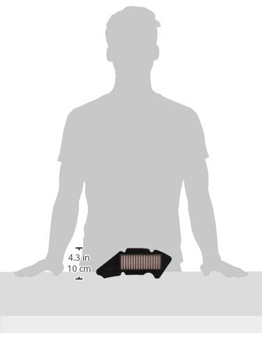 Daytona Motorcycle Air Filter for Address V125 and Other Models. Improves Air Intake Efficiency and Mid-to-low Speed Torque. Dry Type, High-performanc