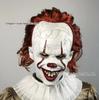 Halloween Horror Demon Clown Mask with Red Nose