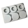 6-Cavity Round Silicone Mold for DIY Candle, Soap, Stone, and Plaster Crafts