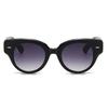 Stylish Cat Eye Female Luxury Sunglasses Vintage Brand Design Male Trending Black Brown Oval Lenses Sun Eyeglasses Shades UV400