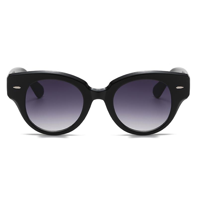 Stylish Cat Eye Female Luxury Sunglasses Vintage Brand Design Male Trending Black Brown Oval Lenses Sun Eyeglasses Shades UV400