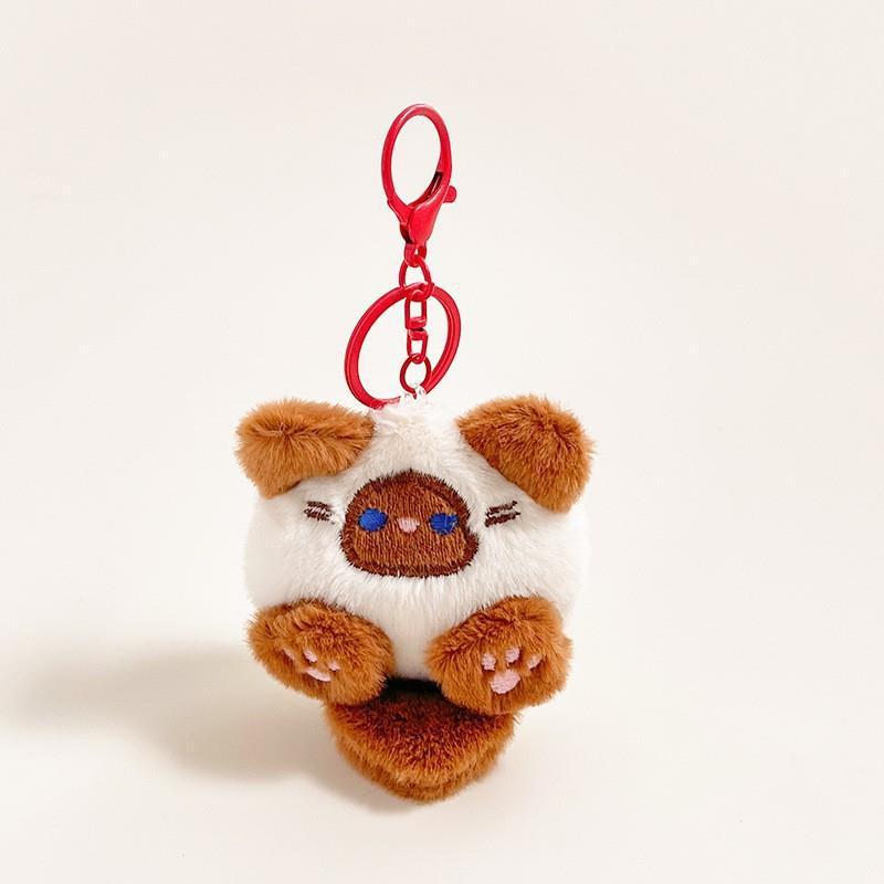 Uroczy pluszowy breloczek w kształcie chmurki - Śliczna zawieszka do plecaka i mały prezent