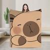 Capybara Blanket Quality Super Soft  Throw Blanket Winter Travel Couch Chair Sofa Bed Funny Bedspread