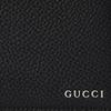 Gucci Letter Logo Flap Closure Solid Color Leather Wallet Men wallet Black 771148-AABXM-1000