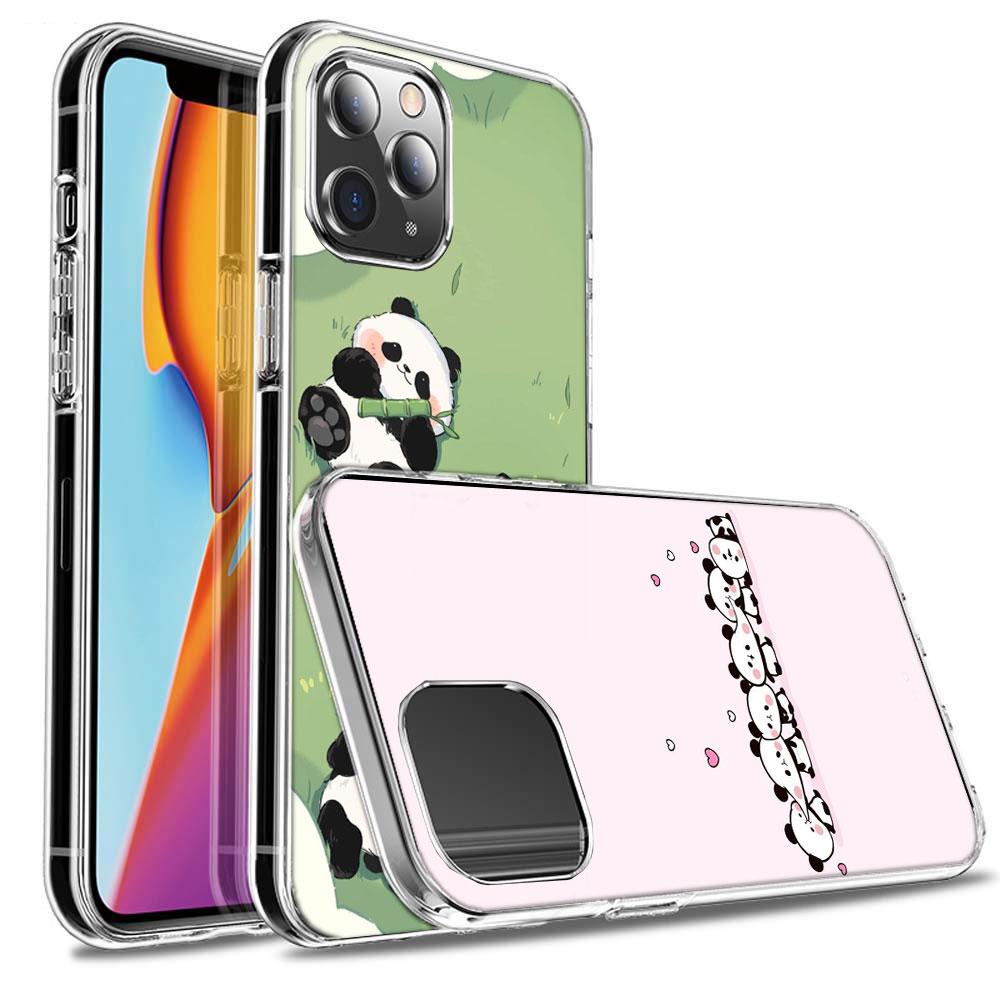 Very Cute Little Panda Phone Case For Iphone 16E 15 Pro 14 Plus 17E 16 17 Pro Max Air 11 12 13 Mini Shockproof Capa Cute Cove