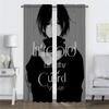 Modern Living Room Curtains 2 Pieces Attack On Titan Blackout Curtain Blinds Partition Anti-mosquito Curtains for Camera Shades