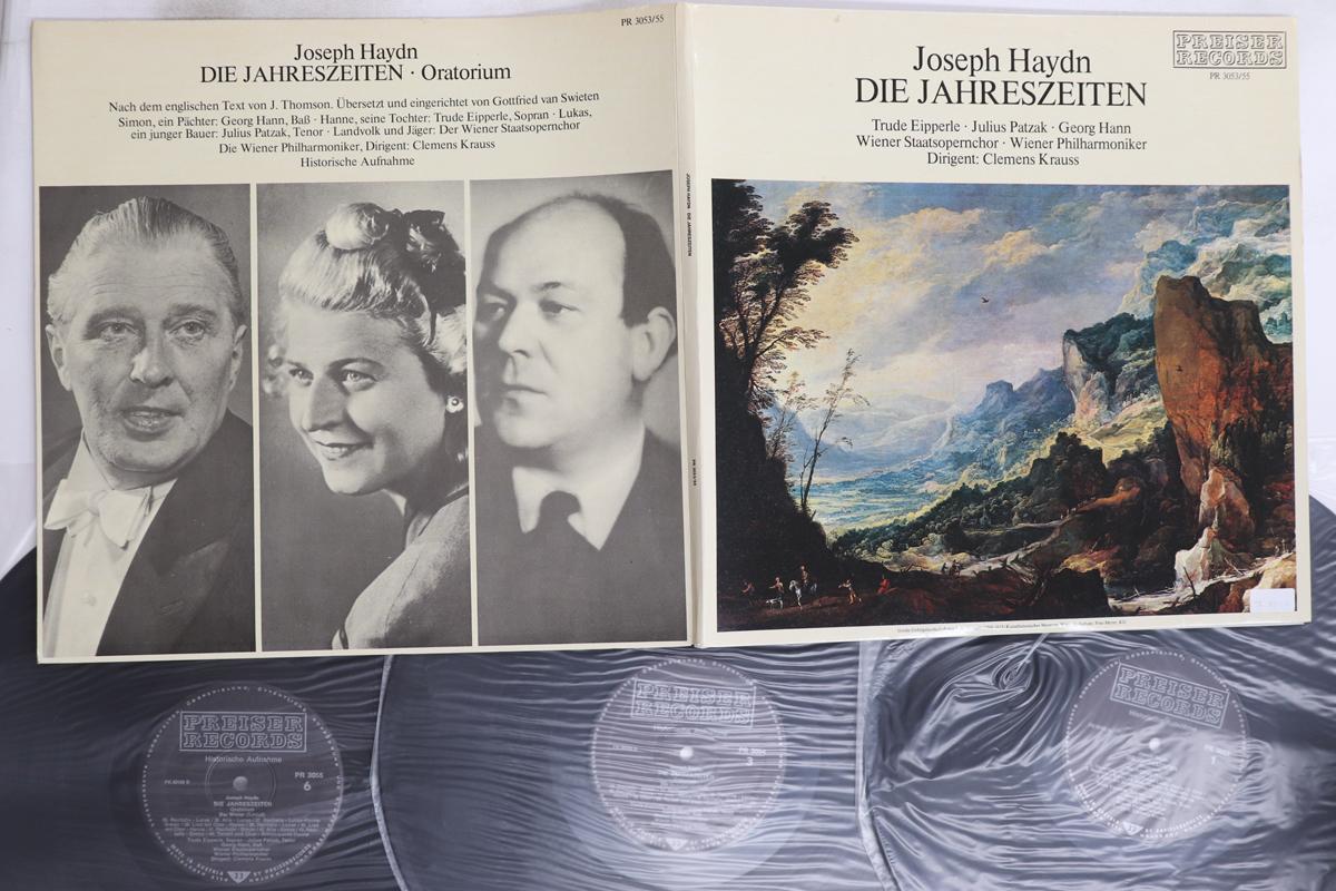 

LP Record CLEMENS KRAUSS, WIENER PHILHARMONIK - Haydn Die Jahreszeiten, Oratorium PR305355 PREISER RECORDS Austria Classical Used