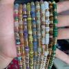 Colorful Semi-Precious Stone Beaded Necklace - Handmade Vintage Clavicle Chain with Optional Multi-Color Design