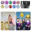 Foil Fringe Curtain Tinsel Backdrop Metallic Streamer Shimmer Door Rain Curtain for Birthday Graduation Wedding Party Decoration