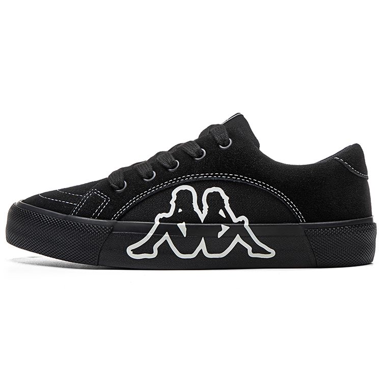 Kappa Casual Versatile Non-Slip Shock Absorbing Low-Top Skate Shoes Unisex Sneakers Black Night-Black K0DU5CC23CJ-990