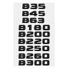 3D ABS Car Rear Trunk Letter Sticker for Mercedes Benz B Class B35 B45 B63 B180 B200 B220 B250 B260 B300 Decal Accessories