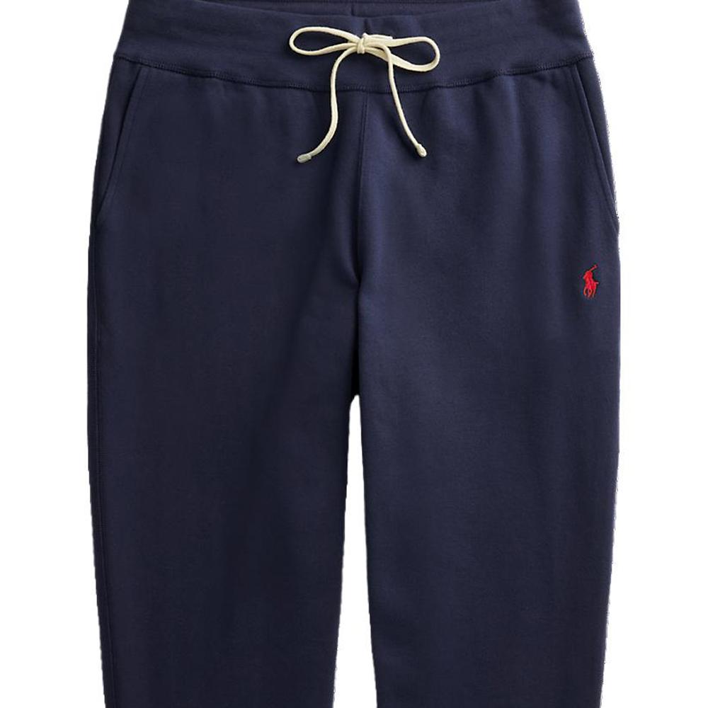 Polo Ralph Lauren Ss23 Solid Color Logo Embroidered Drawstring Cuffed Knit Sweatpants Men Bottoms Blue MNPOPNT1BQ20053-410