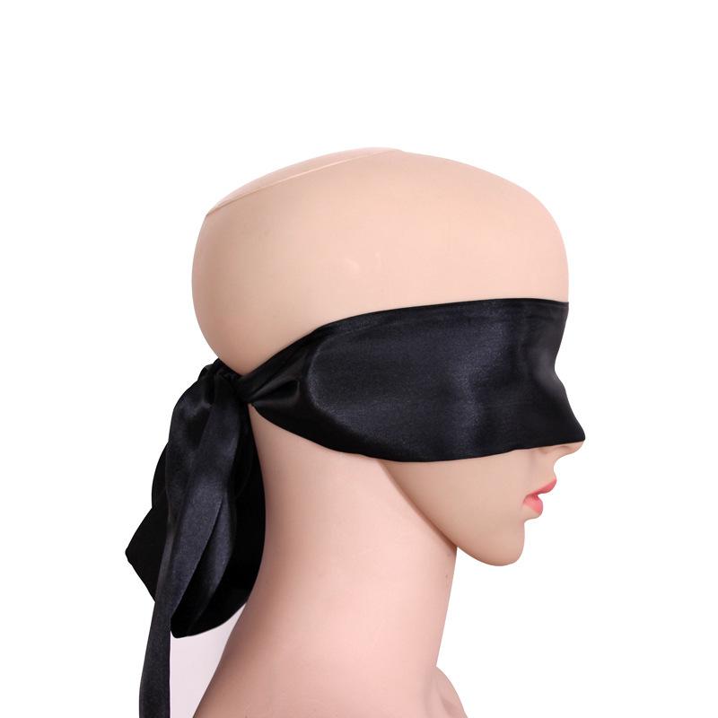 Silk Erotic Blindfold SM Restraint - 1.5m Light-Blocking for Flirting & Passion