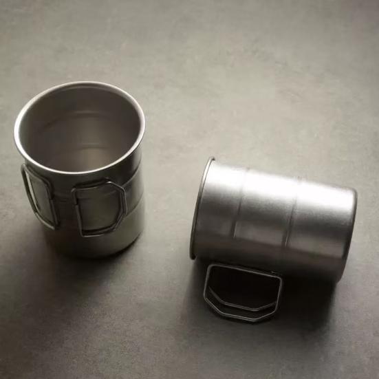 304 Stainless Steel Coffee Cup Portable Travel Mug Water Drinking Tea Tumbler Milk Cup Crafted Cocktail Glass for Work Outdoor School
