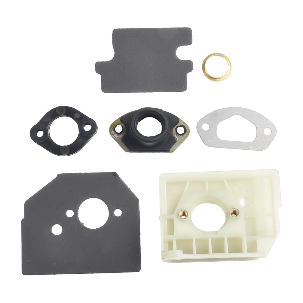 Carburetor Bracket Spacer and Inner Guide Gaskets Set Designed for Use with For Chainsaw 4500 5200 5800 Engine Parts