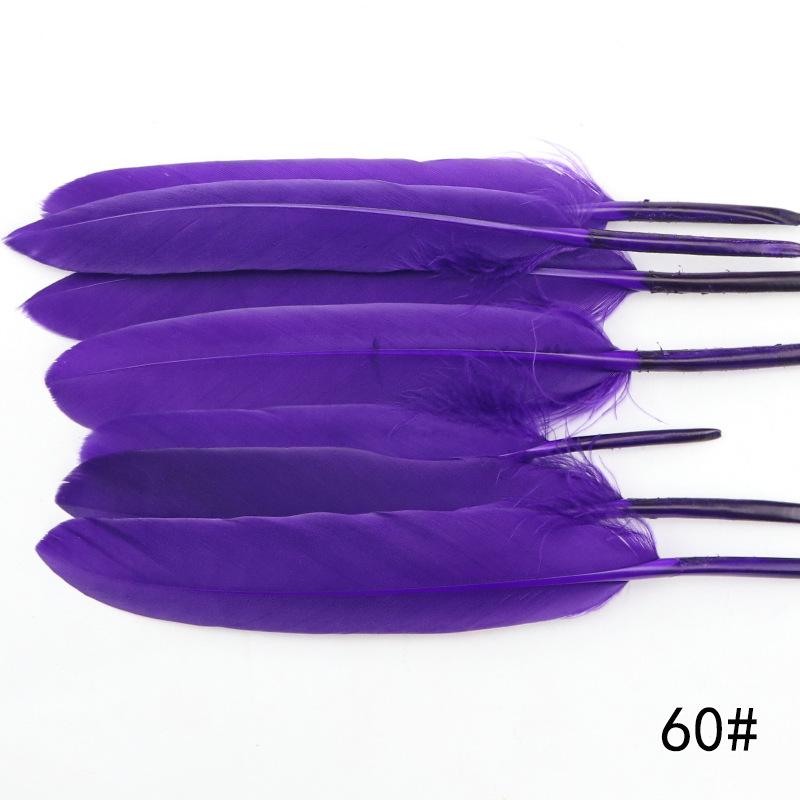 20Pcs Goose And Duck Feather Small Straight Knife 12Cm High Quality Color Diy Jewelry Material Accessories Real Hair