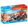 Playmobil 71824 Hasičské vozidlo s hořícím kanystrem na benzín, Akční hrdinové, Hasiči, 68 dílků, od 4 let
