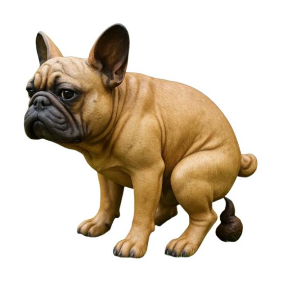 

Статуя для сада Французский бульдог Реалистичный дизайн Смола Фигурка в форме собаки Украшение для дома Сада Стола B