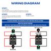 FILN 3PCS KCD4 Rocker Switch 15A 4Pin ON-OFF PA66 Flame-Retardant Power Push Button Switch for RV Car Marine Control Panel