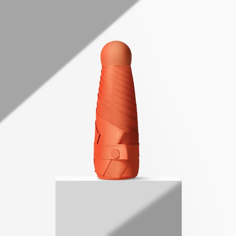 

Мини Портативный Карманный Зонт Солнечный Зонт Солнце и Дождь Двойного Назначения Защита от Солнца Креативный Женский Солнечный Зонт арбуз красный