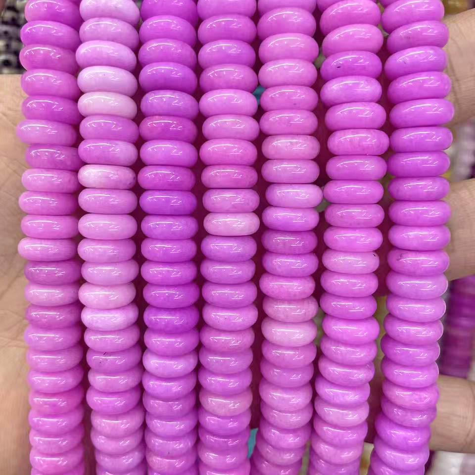 10mm Natural Tiger Eye & Aventurine Abacus Beads for DIY Jewelry Bracelet/Necklace Accessories