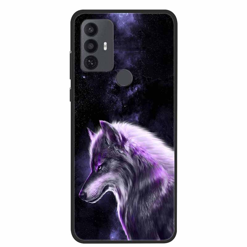 For TCL 30 SE Case Luxury Soft Silicone Protective Animals Phone Cover for TCL 305 306 Case 30SE TPU Funda for TCL30SE Cartoon