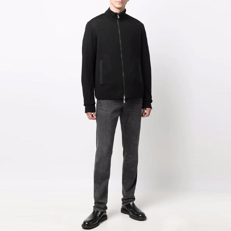 Emporio Armani Logo Plaque Bomber Jacket 8N1BQ4-1NZDZ-0999