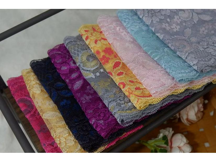 Two-Tone Stretch Lace Trim for DIY Clothing & Accessories