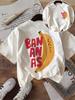Funny Banana Fruit Graphic T Shirt Cute Summer Aesthetic Tops Unisex Trendy Casual Loose Fit Short Sleeve Tee Fashion