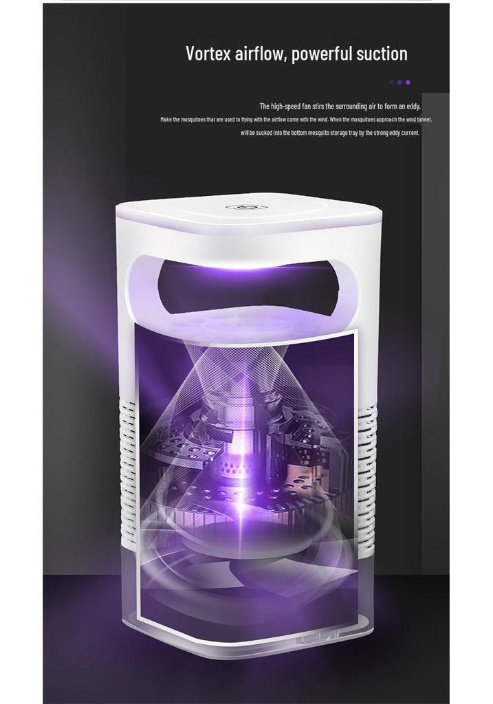 USB Mosquito Killer Lamp: LED Suction Trap & Repeller for Home