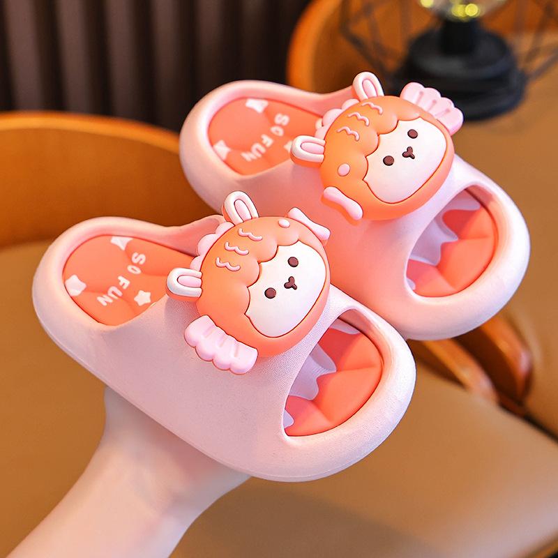 Summer Children's Sandals Boys and Girls Non-Slip Bathroom Shower Parent-Child Soft Sole Big Kids Beach Sandals