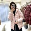 Daily commuting light and thin hooded short cotton clothes women's portable storage girls winter warm women's jacket