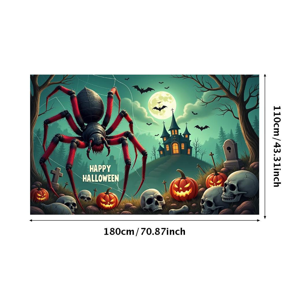 Holiday Banner Lanterns Party Prop Halloween Decor Dark Theme Scary Prop For Night Event Haunted House Holiday Event