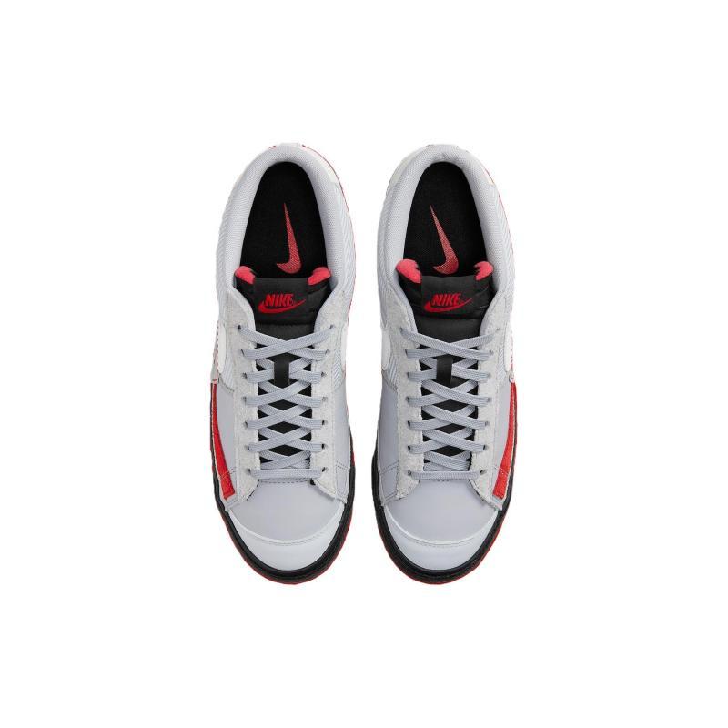 Nike Blazer Low Pro Club 'Wolf Grey University Red' Sneakers Skateboard Shoes FJ3694-002