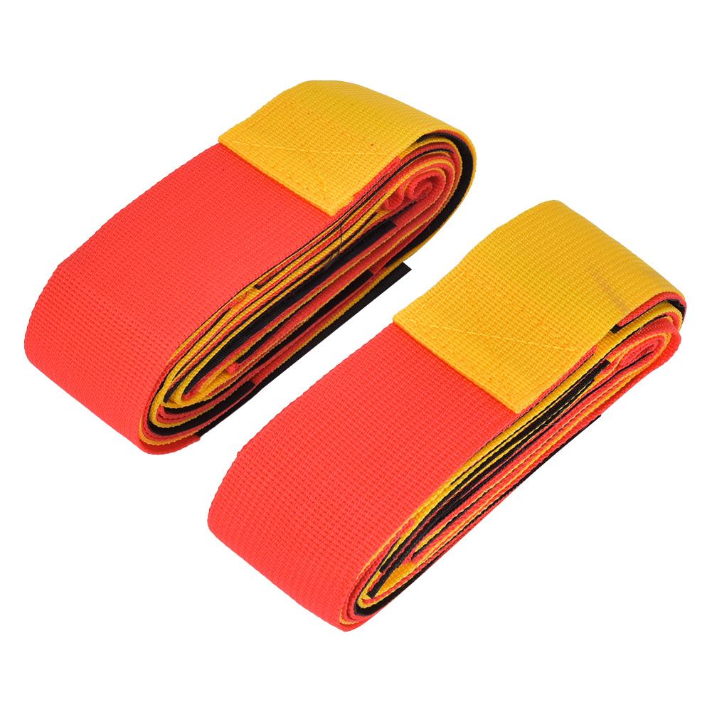 1 Paar Outdoor-Sportausrüstung Mehrspieler Bein-Fixiergurt Teamwork-Spiel Interaktives Spielzeug 6 Personen