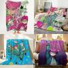 Anime T The Disastrous Life of S Saiki K Throw Flannel Throw Blanket Suitable for Sofa Living Room Bedroom