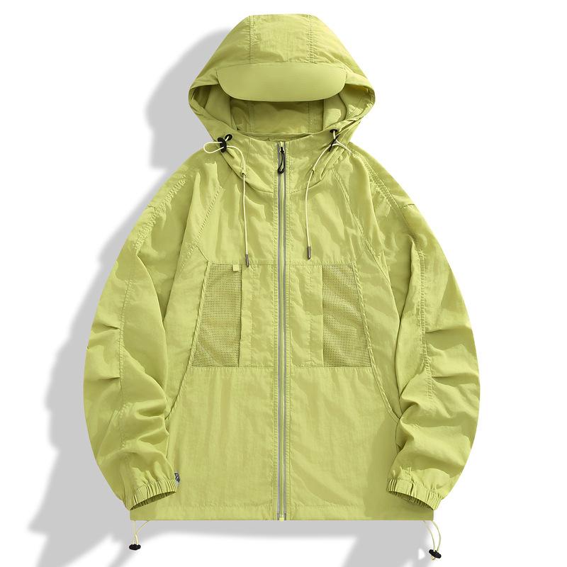 Unisex UV Protection Hooded Fishing Jacket - Summer Antibacterial Loose Fit Plus Size