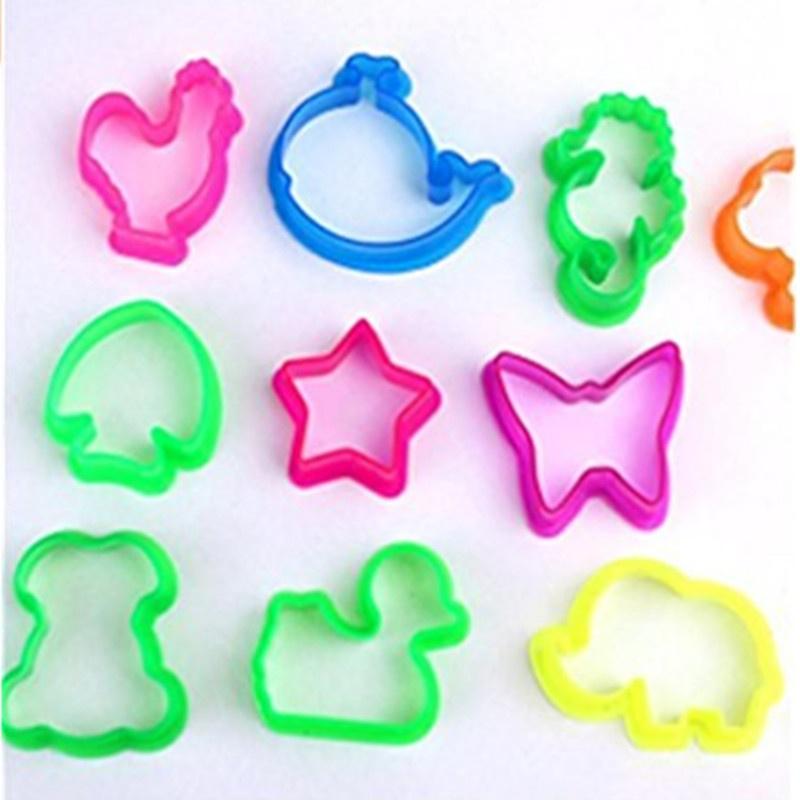 Buy 10 Pcs Light Clay Mold Plastic Clay Mold Animal Plastic Mold Diy