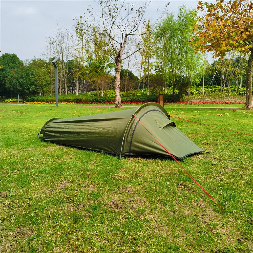 Ultralight Outdoor Camping Tent Single Person Camping Tent Portable Sleeping Bag Tent