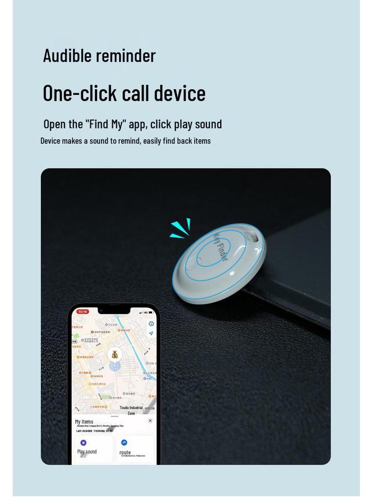 Findmy Smart Anti-Loss Device for Air Tag: Global Positioning for Luggage, Kids, and Seniors.