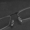 Metal Half-frame Myopia Glasses Anti-blue Light Goggles Unisex Business Men Women Near Sight Eyeglasses FInished Optical Eyewear