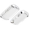 Riloer Front Rear Brake Master Cylinder Cover, Front Brake Reservoir Master Cylinder Cover, 2008-2017 Compatible with Harley FLH FLHX FLHX Road King,