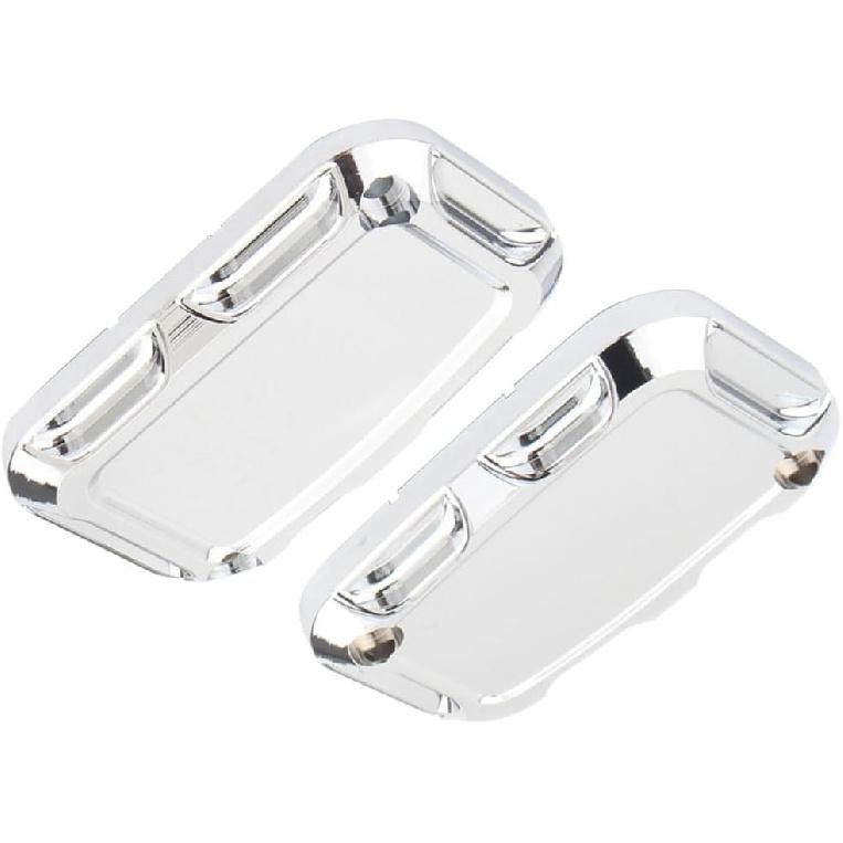 Riloer Front Rear Brake Master Cylinder Cover, Front Brake Reservoir Master Cylinder Cover, 2008-2017 Compatible with Harley FLH FLHX FLHX Road King,