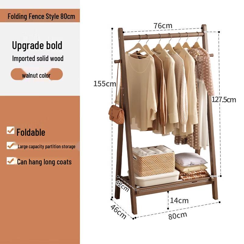 JJYM-03 Wooden Floor Coat Rack