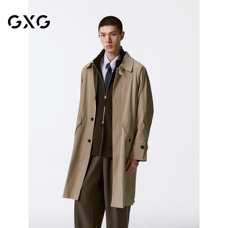 Мужское осеннее длинное пальто-тренч GXG 165S