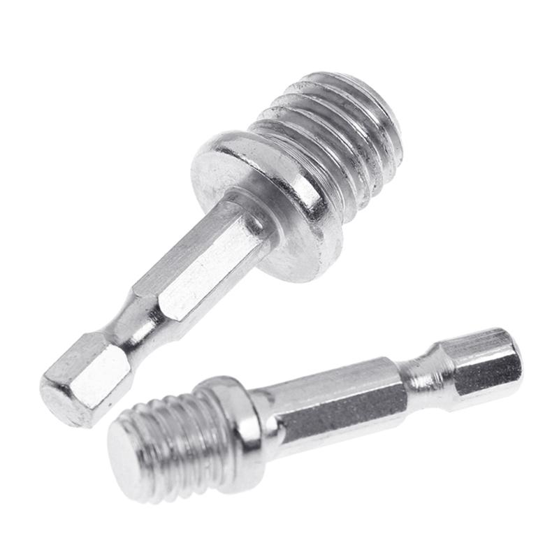 2Pcs/set Hexagonal Drill Adapter M10+M14 Wood Splitting Tool Electric Wrench Adapt Your Power Drill To High Torqued