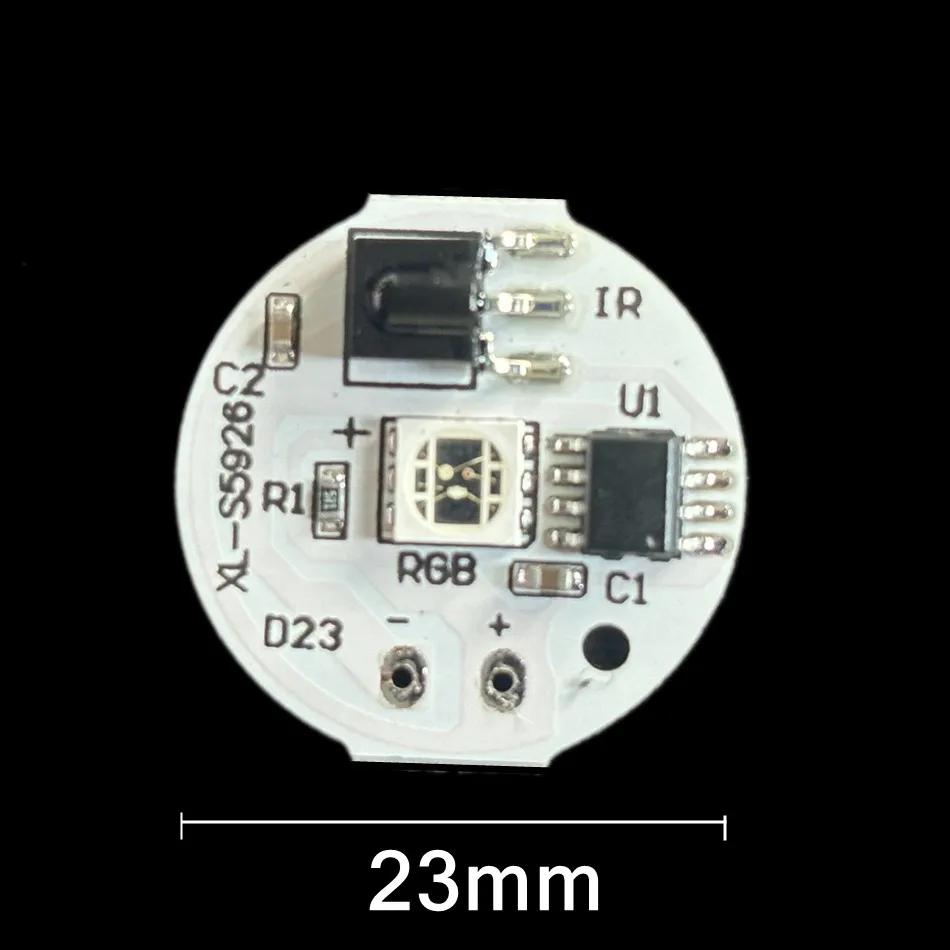 5V RGB LED Lights Plate 4 Modes Color Lamp Board 2W DIY Colorful Gradient Source IR 24-Key Wireless Remote Switch On/Off Control