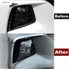 For Hyundai Tucson NX4  -  Front Fog Light Lamp Eyebrow Eyelid Strip Cover Trim ABS Chrome / Black Accessories Exterior