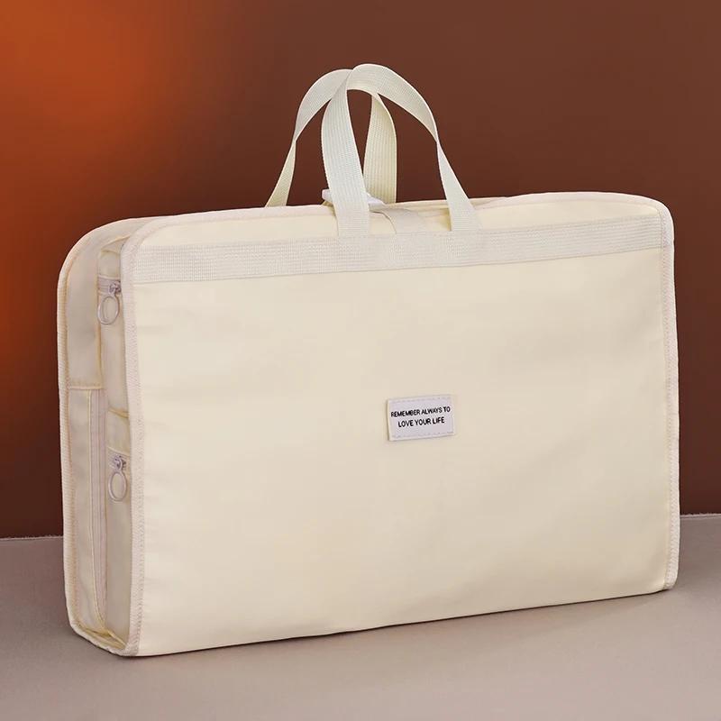 

Foldable Organizer Hanging Bag for Travel, Storage Hanging Bags with Pockets - Daily Clothes Sorting Storage, Multi-Compartment бежевий